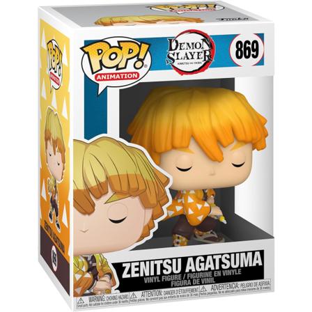 Funko POP Animasjon: Demon Slayer - Zenitsu Agatsuma, Flerfarget, 9,5 cm