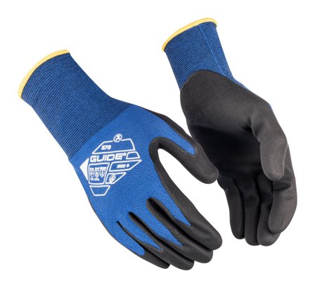 Guide Gloves 578 HP Hanske nitril, ESD, touch, antistatisk 8, Klær