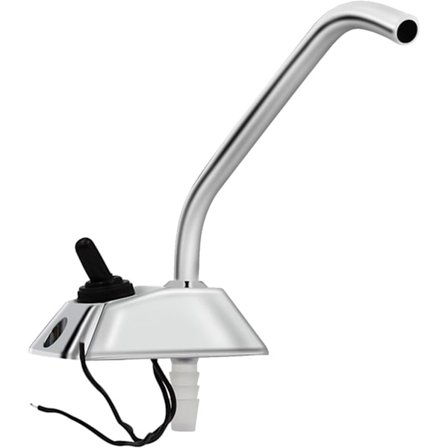 DC-kran, 360° roterande kran, Gallery elektrisk vattenpump kran, med strömbrytare, RV Yacht 12V vippströmbrytare