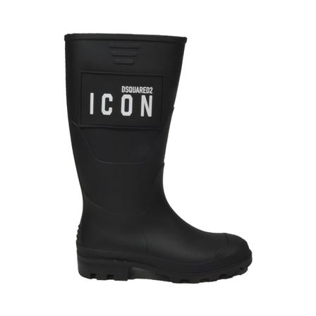 Dsquared2, Rain Boots Czarny, Kobieta, Rozmiar: 36 EU