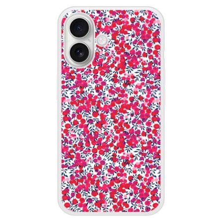 Siliconfodral med förstärkt tryck kompatibel med Apple iPhone 16 Plus Liberty Wiltshire Röd