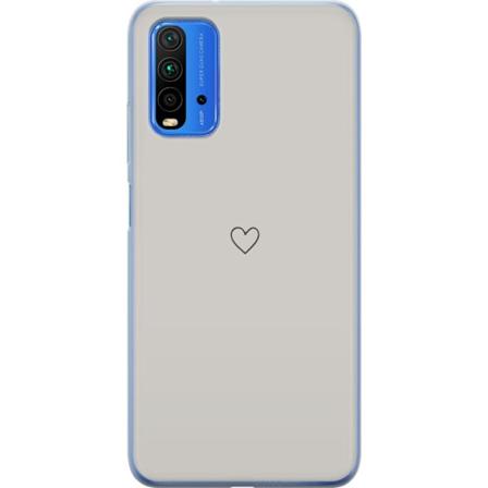 Xiaomi Redmi 9T Läpinäkyvä kuori Pieni Sydän