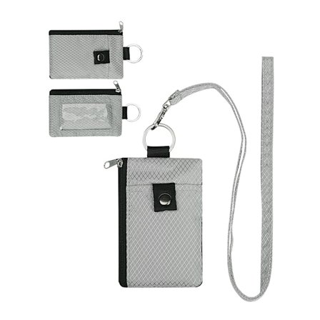 Monitoiminen kortinpidin avaimenperä RFID-varkaussulun harja ultraohut minilompakko pieni kortinpidin, jonka voi ripustaa kaulaan