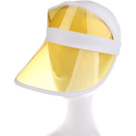 Neutraali UV-suojauslippis PVC-muovivisiirihattu kirkkaalla V:llä