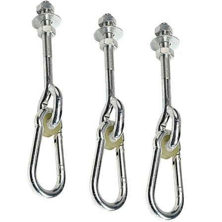 3*Tak krok, Upphängningskrokar, Fästskruvar för gunga, Betong Trä Set, Hängstol, 150Kg - 150mm