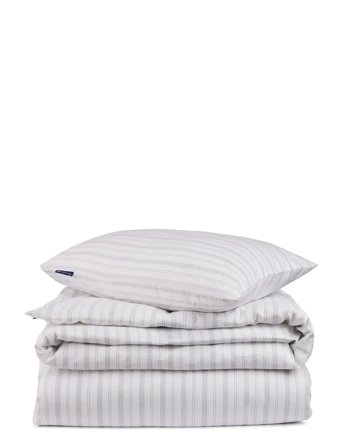 Lexington Home Striped Lyocell/Cotton Pin Point Oxford Bed Set - White - 150X210/50X60