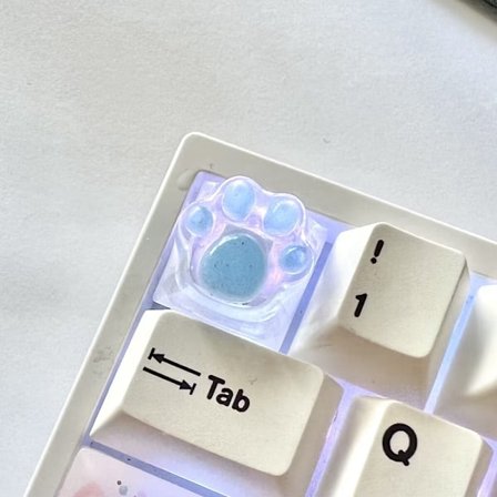 Näppäinhattu Kissantassu Läpinäkyvä Taustavalaistus RGB WASD Nuoli ESC Näppäin OEM XDA Cherry Profile Mx Kytkin