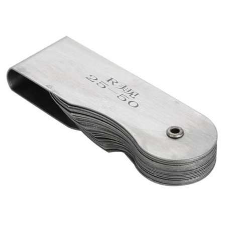 Ruostumattomasta teräksestä valmistettu ulkoinen sisäinen kovera kupera sädeviivoitin R25-50MM mittaustyökalu