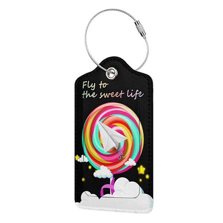 Iögonfallande Bagageetiketter Resväska Etiketter Namn Telefon Adress Etikett Identifierare Bröllop Brudgåva