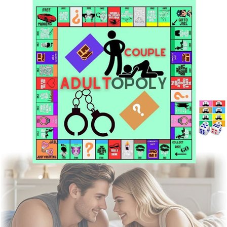 Adultopoly Brädspel för Par - Monopolspel för Vuxna Par