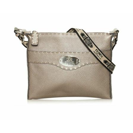 Fendi Vintage Pre-owned Tas , Grijs , Dames , Maat: ONE Size Vintage Tassen