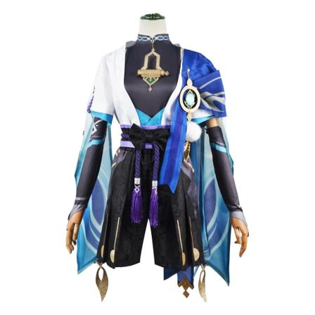 Scaramouche Cosplay Genshin Impact Kostym Peruk Hatt Komplett Set Anime Halloween Genshin Cosplay Wanderer Kostym Uniform För Män Suits1 L
