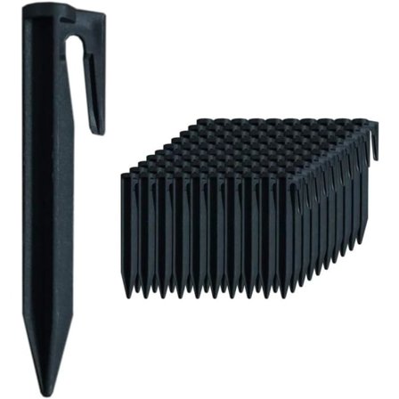 100-pak Jordspyd Jordanker Have Fastgørelsesstang Robotplæneklipper Tilbehør til Fastgørelse af Kant- og Forskningskabel