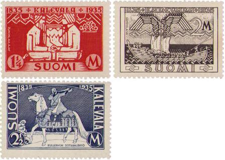 Finland 1935 - MICHEL 191-193 - Postfrisk