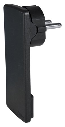 EVOline 151000000100 Støpsel lav og vinklet Svart, Stikkontakter & kabler