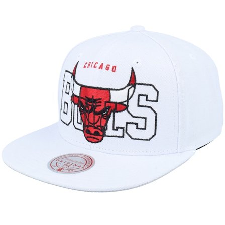 Mitchell & Ness - NBA Weiss Snapback Cap - Chicago Bulls See Through White Snapback @ Hatstore
