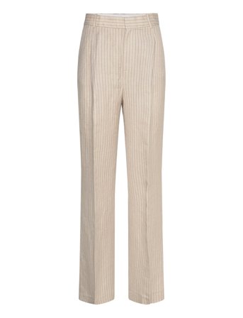 Striped Suit Trousers Beige Mango
