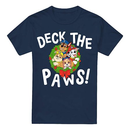 Paw Patrol Jultröja för män - Deck The Paws - Mörkblå