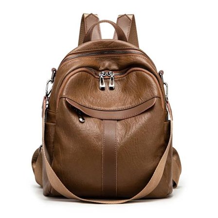 2022 Kvinnor Ryggsäck Kvinnlig Äkta Läder Bok Skolväska för Tonårsflickor Sac A Dos Reseryggsäck Rucksacks Mochilas~09024