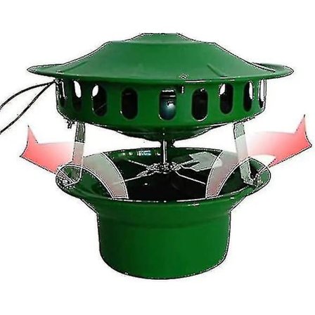 Elektrisk peisvifte for grillhytte peis termostove vedovn - 80w