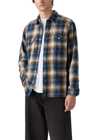 Levi's Jackson Worker Overshirt Skjortor Herr Blå L