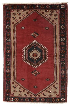 Oriental Kelardasht Rug 122X188 Dark Red/Black Wool, Persia/Iran
