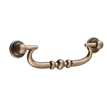 Draghandtag - Höjd: 111 mm - C/C-mått: 91 mm - Dekor: Brons - Bredd