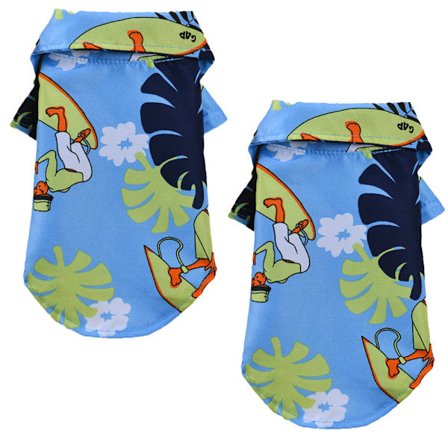 2st sommar print hundväst husdjurskläder tunn stil liten