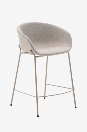 Kave Home - Baarijakkara - zadine 2-pack - Beige - Baarituolit & baarijakkarat - - Homeroom