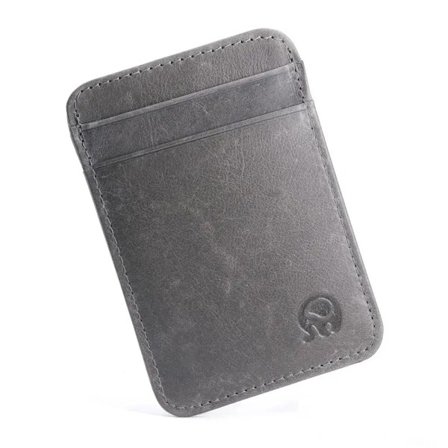 1 st Ny Retro Äkta Läder Ficka Bank ID Fodral Tunn Slim Vintage Herr Pengapaket Busskortshållare Handväska