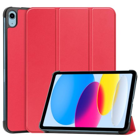 SKALO iPad 10.9 (2022) Trifold Fodral - Röd