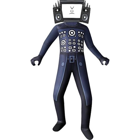 Skibidi Toilet TV Mand Jumpsuit Cosplay Halloween Kostume til Børn