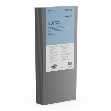 Ebeco Ebisol Isolerskiva 10-pack 6 mm, Värme