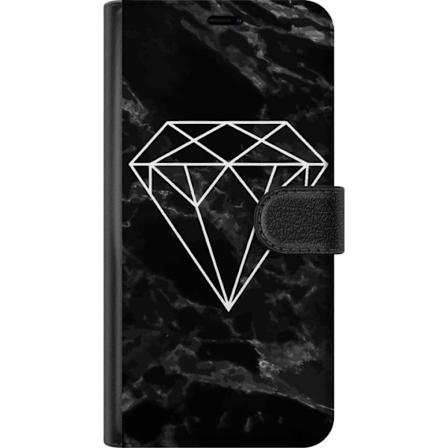 Samsung Galaxy S24 FE Tegnebogsetui Sort Marmor