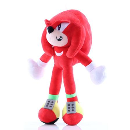 Sonic Anime Figur Plysch Doll Toy Röd