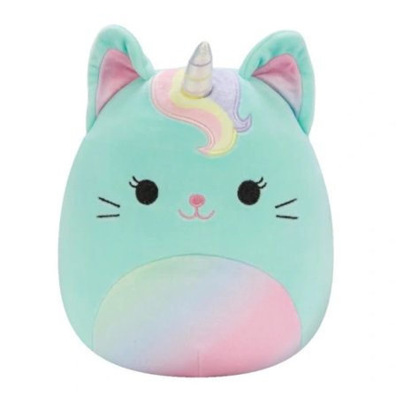 |NN| Squishmallows Nicole enhjørningskatten, 19 cm flerfarget