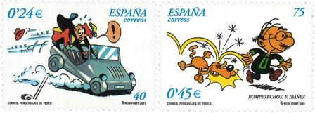 Spanien - Tegneserie - Postfrisk sæt 2v