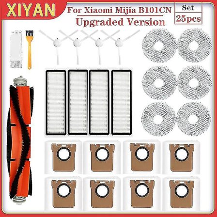 Reservdelar för Dreame L10s Ultra S10 S10 Pro Xiaomi Mijia Omni X10+ Robotdammsugare Huvudsidoborste Hepa