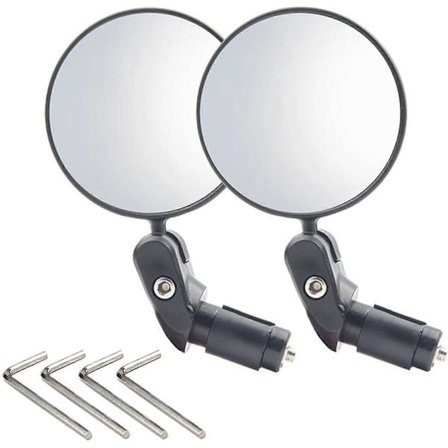 Styrändspeglar Cykel 2 ST, 360° Roterbara Cykel Backspeglar, Justerbara Universella Cykelspeglar Styrände