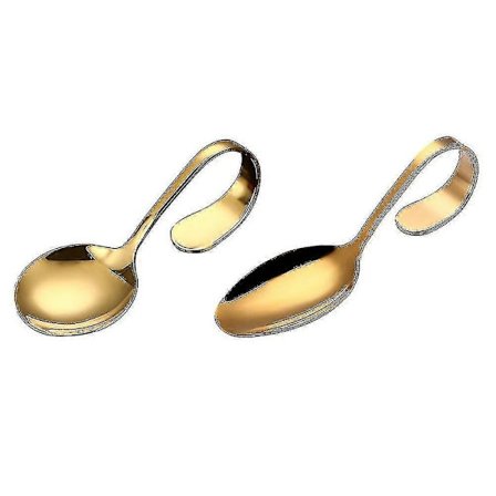 4 stk. Spædbarnsskeer Espressoskeer Drikkeskeer Bøjet Håndtag Ske Middagsske FYB