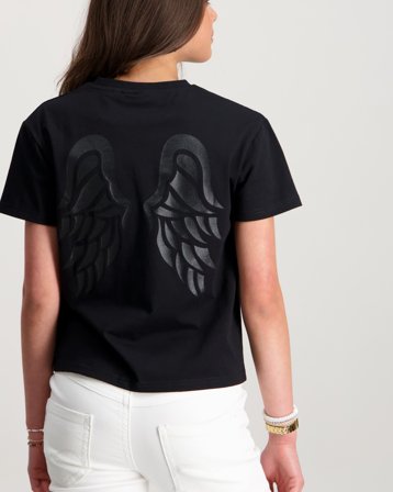 RYVLS Printed T-shirt Svart T-shirts Tjej - Kids Brand Store