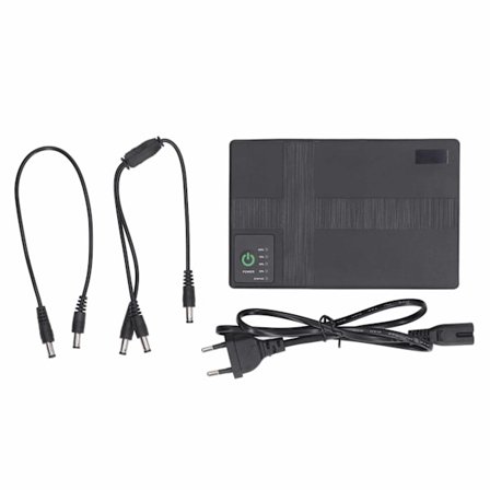 UPS Batteri Backup 10400mAh Afbrydelsesfri Strømforsyning 85-265V EU Stik 5V 9V 12V 15V 24V 2A 1A Output