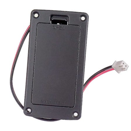 9v Flat Mount Gitarr Aktiv Pickup Batterilucka Hållbox Ba