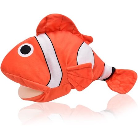 Blød klovnefisk bamse til børn, realistisk og sød Nemo fisk, havdyr bamse, perfekt blød og behagelig legekammerat til børn
