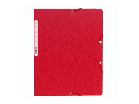 Exacompta Gummibandsmapp A4 röd - Lyreco - Kontorsmaterial - Mappar och plastfickor - Gummibandsmappar 3-klaff - Kartong