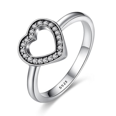 FÖRLOVNINGSRING Silver ring hjärta