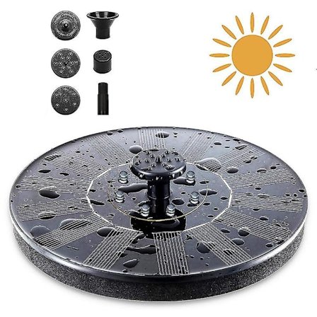 Solcellsdriven Flytande Fontän Mini-Sänkbar Vattenpump