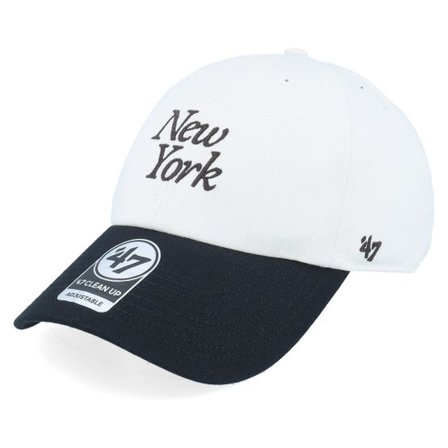 47 Brand - MLB Beige unconstructed Keps - New York Yankees MLB Script Tt 47 Cleanup Stone/Black Dad Cap @ Hatstore