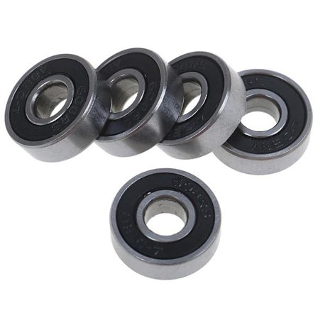 5 Stk Sort ABEC-7 608RS Skateboard Rulleforseglede kuglelejer
