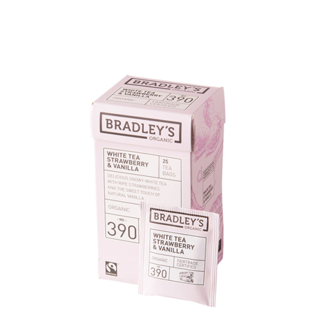 Bradley ́s Hvit Te Jordbær og Vanilje 43,75 g